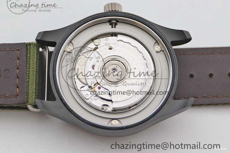 MIROTIME 0219 Packable Mark XVIII ‘TOPGUN SFTI’ Ceramic M+F Best Edition Black Dial on Green Nylon Strap 7048